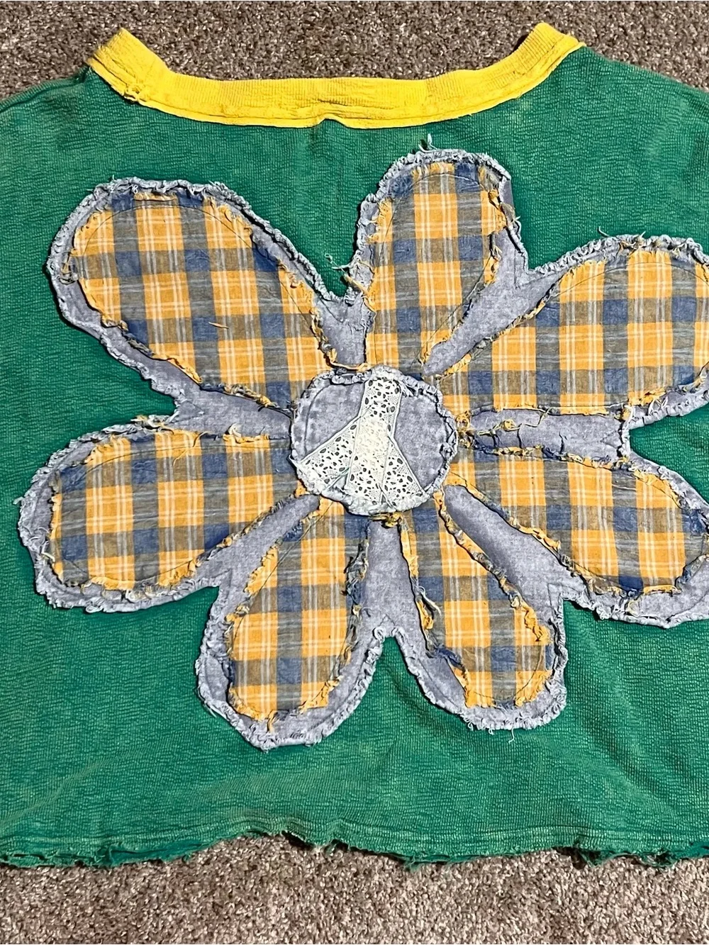 Oli & Hali Green Tee and Yellow Boho Tunic with Pockets - Picture 2 of 4